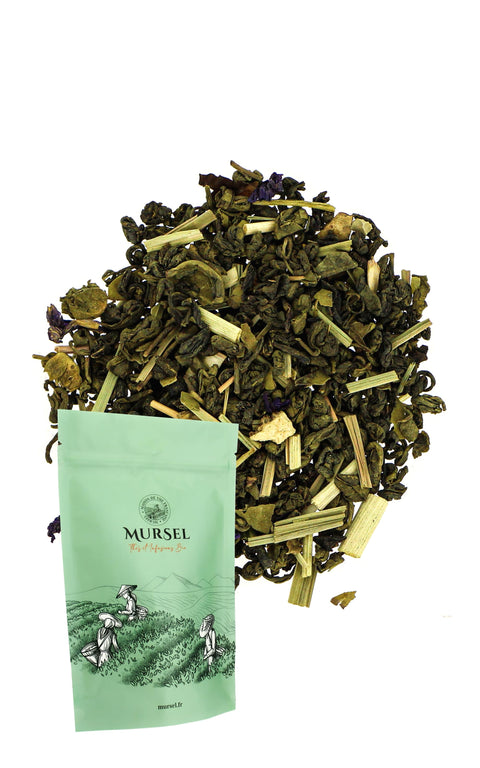 N°9 – Thé vert – Boost & Tonus – Citron, abricot & guarana